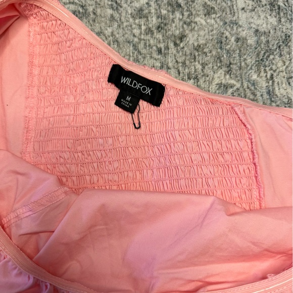 Wildfox Pink One-Shoulder Ruffle Top - Picture 5 of 6